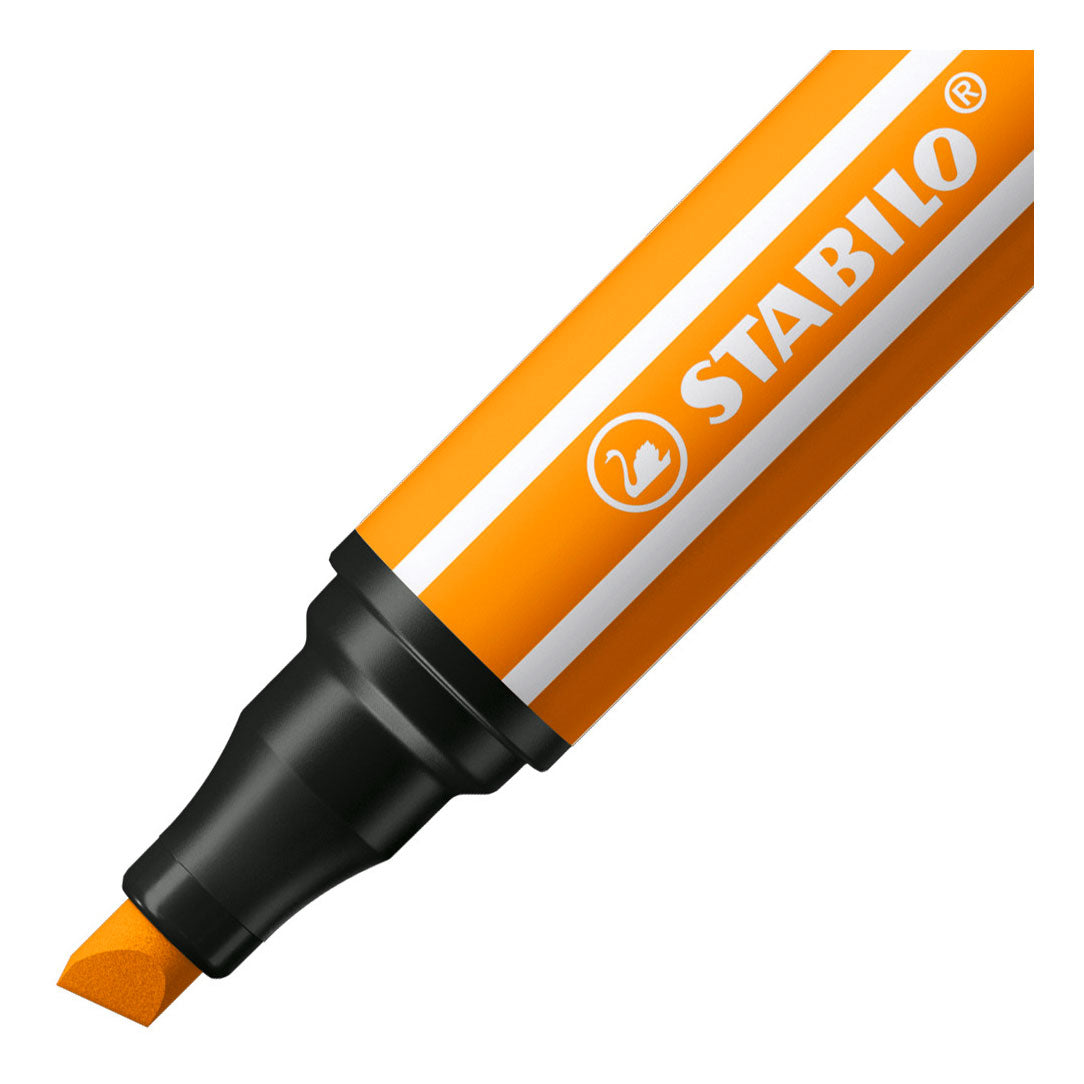 Stabilo pen 68 max - tusch med tyk mejselspids - orange