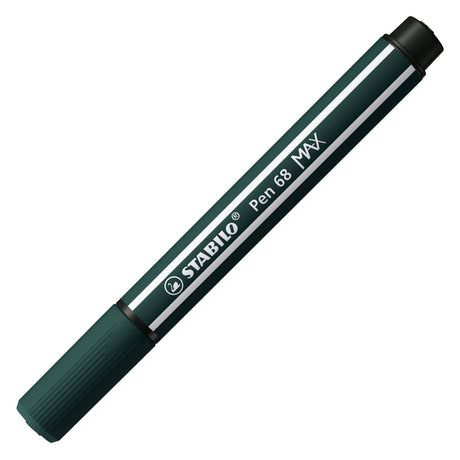 Stabilo pen 68 max - tusch med tyk mejselspids - jordgrøn