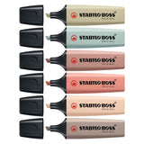 Stabilo boss original - highlighter - sæt med 6 - naturfarver