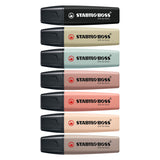 Stabilo Boss Original - Marking Marker - Set 8 stykker - Naturecolors