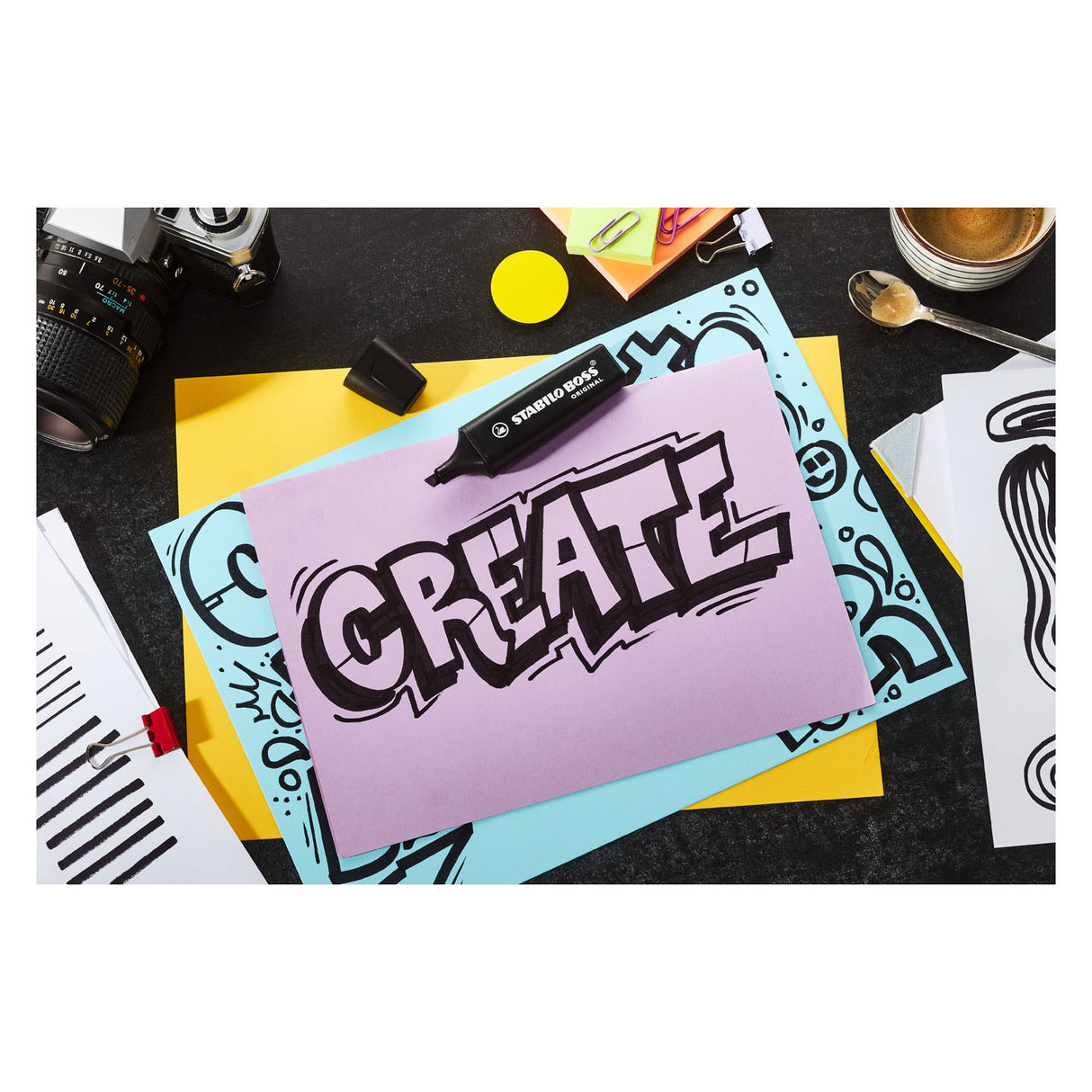 Stabilo Boss Original - Marking Marker - Set 8 stykker - Naturecolors