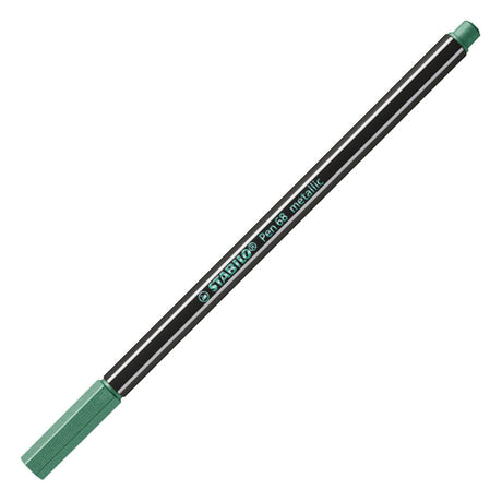 Stabilo pen 68 metallic viltstiften in metalen doos - 8dlg.