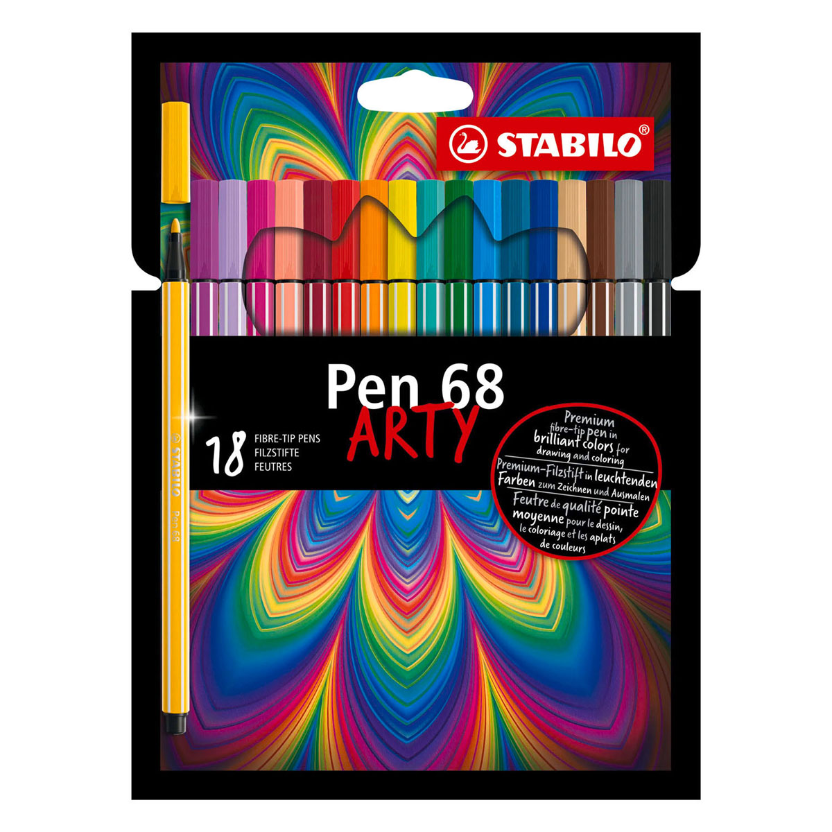 Stabilo pen 68 arty tuschpenne - 18 stk.