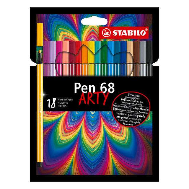 Stabilo pen 68 arty tuschpenne - 18 stk.