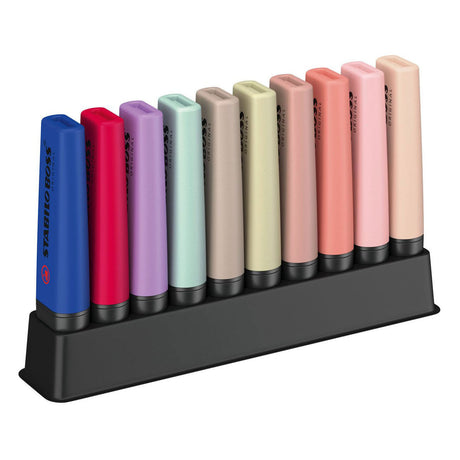 Stabilo boss original - highlighter - naturecolors wildflower - skrivebordssæt med 10 farver