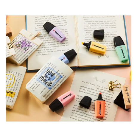 Stabilo boss mini pastel highlightere - 6 stk.