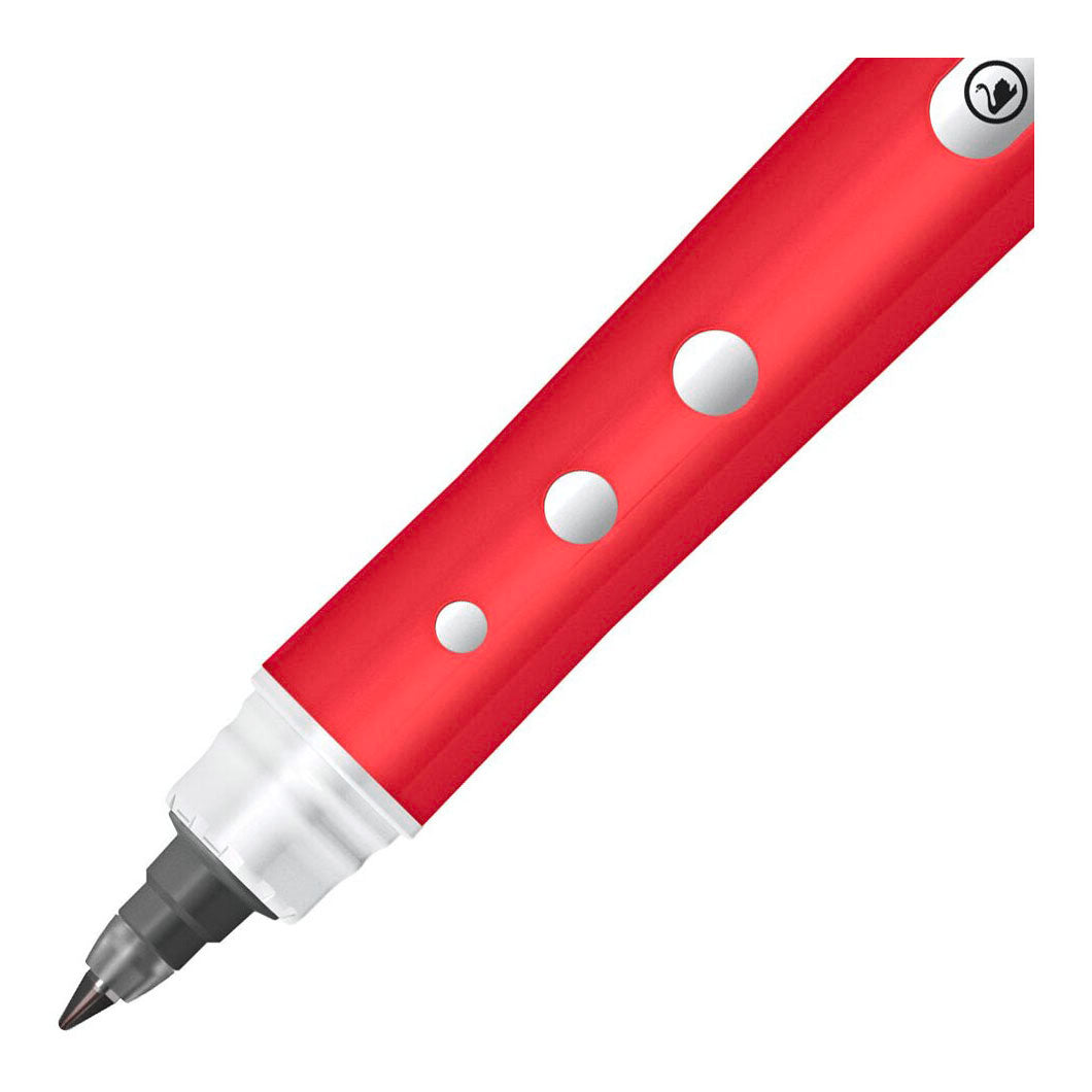 Stabilo worker+ farverig - kuglepen 0,5 mm - sort, blå, grøn rød - etui med 4 farver