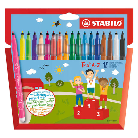 Stabilo trio a-z tuschpenne - 18 stk.