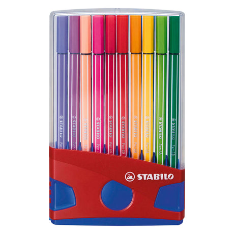 Stabilo viltstift pen 68 kleurenassortiment 20 stuks