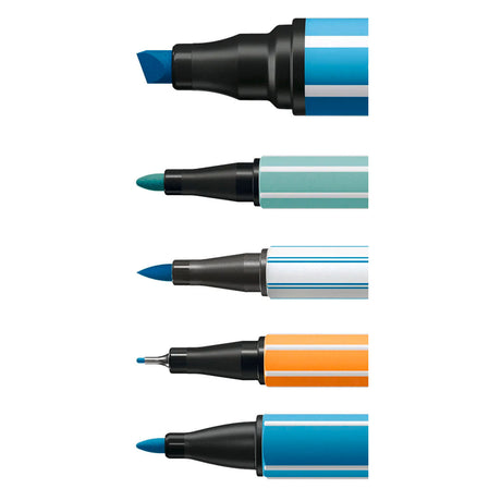 Stabilo arty sæt - sæt pen 68, pen 68 pensel, point 88, pen 68 max pointmax - kombinationsæske med 55 stk.
