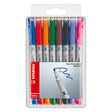 Stabilo ohpen medium slettebar tusch i etui - 8 stk.