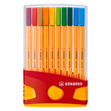 Stabilo point 88 colorparade fineliners orange rød - 20 stk.