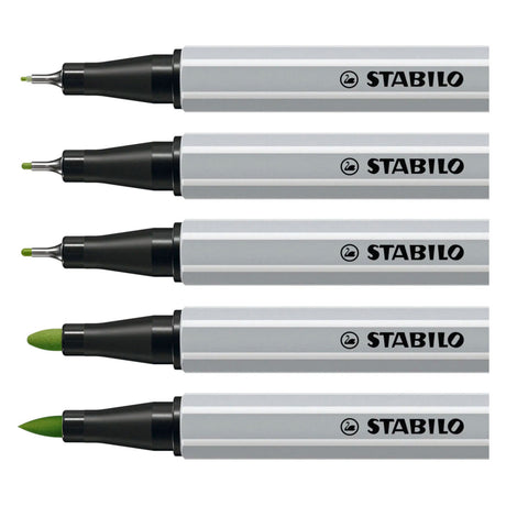 Stabilo creative tips arty pennen pastel kleuren in metalen etui - 30dlg.