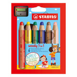 Stabilo woody 3in1 schoolverpakking kleurpotloden - 48dlg. met 2 puntenslijpers