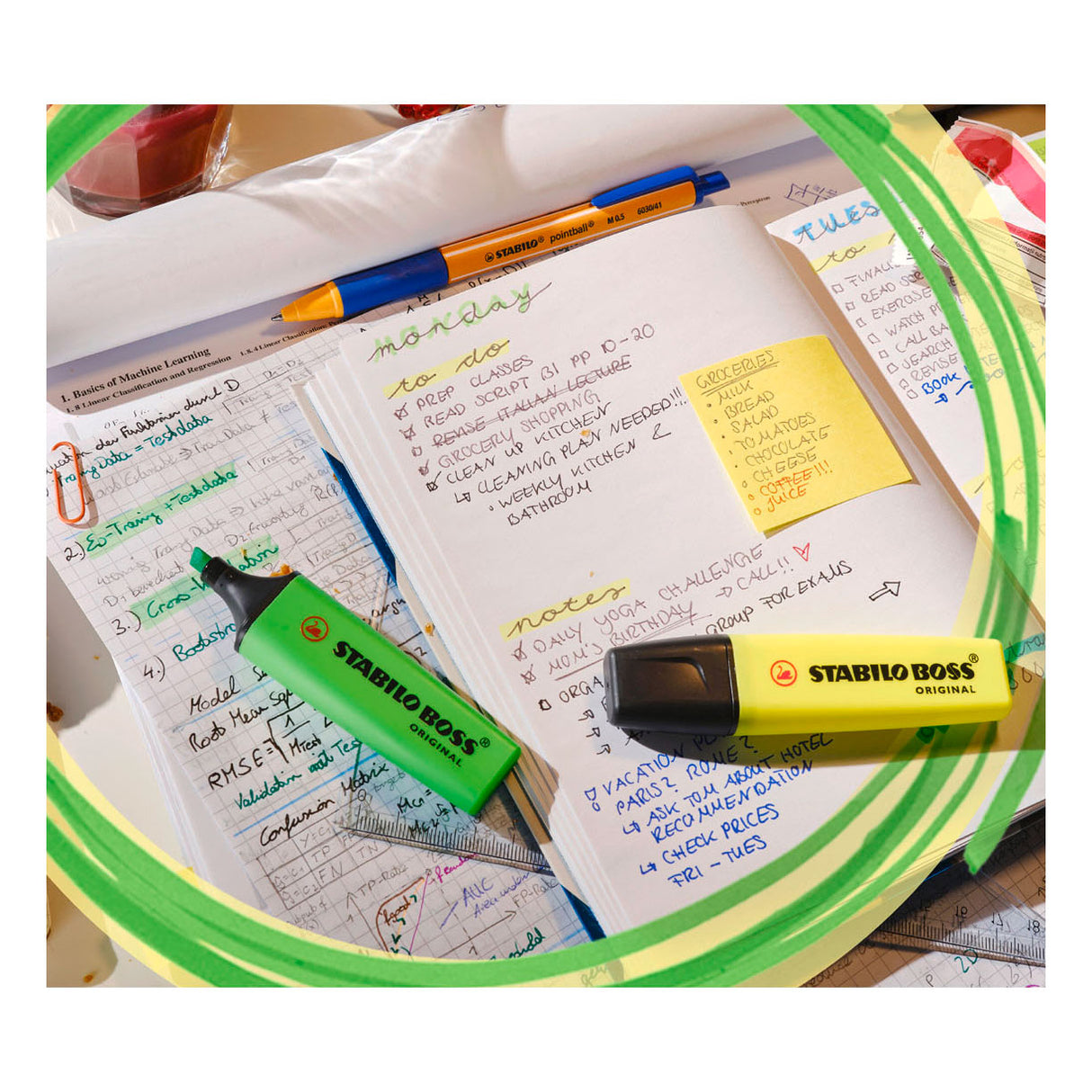 Stabilo boss originale pastel highlighter-skrivebordssæt - 10 stk.
