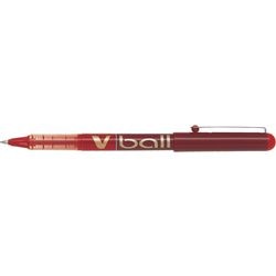 Rollerball pilot v-bold 0,4 mm rød