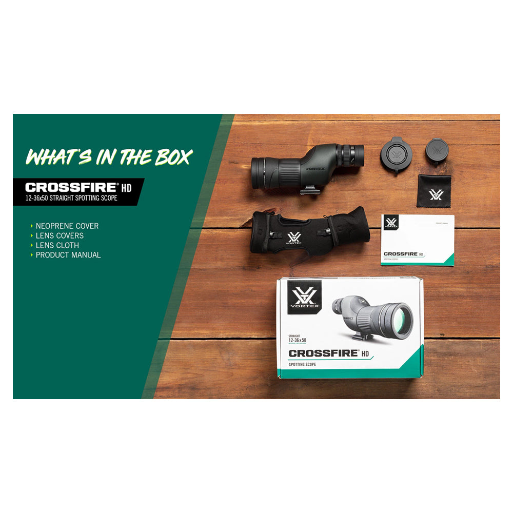 Vortex Crossfire HD 12-36x50 spotting scope lige