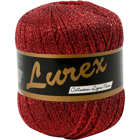 Creativ Company Lurex Glitter Garn Red, 160m