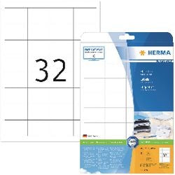 Etiketter herma premium 4200 48,3x33,8mm mat hvid
