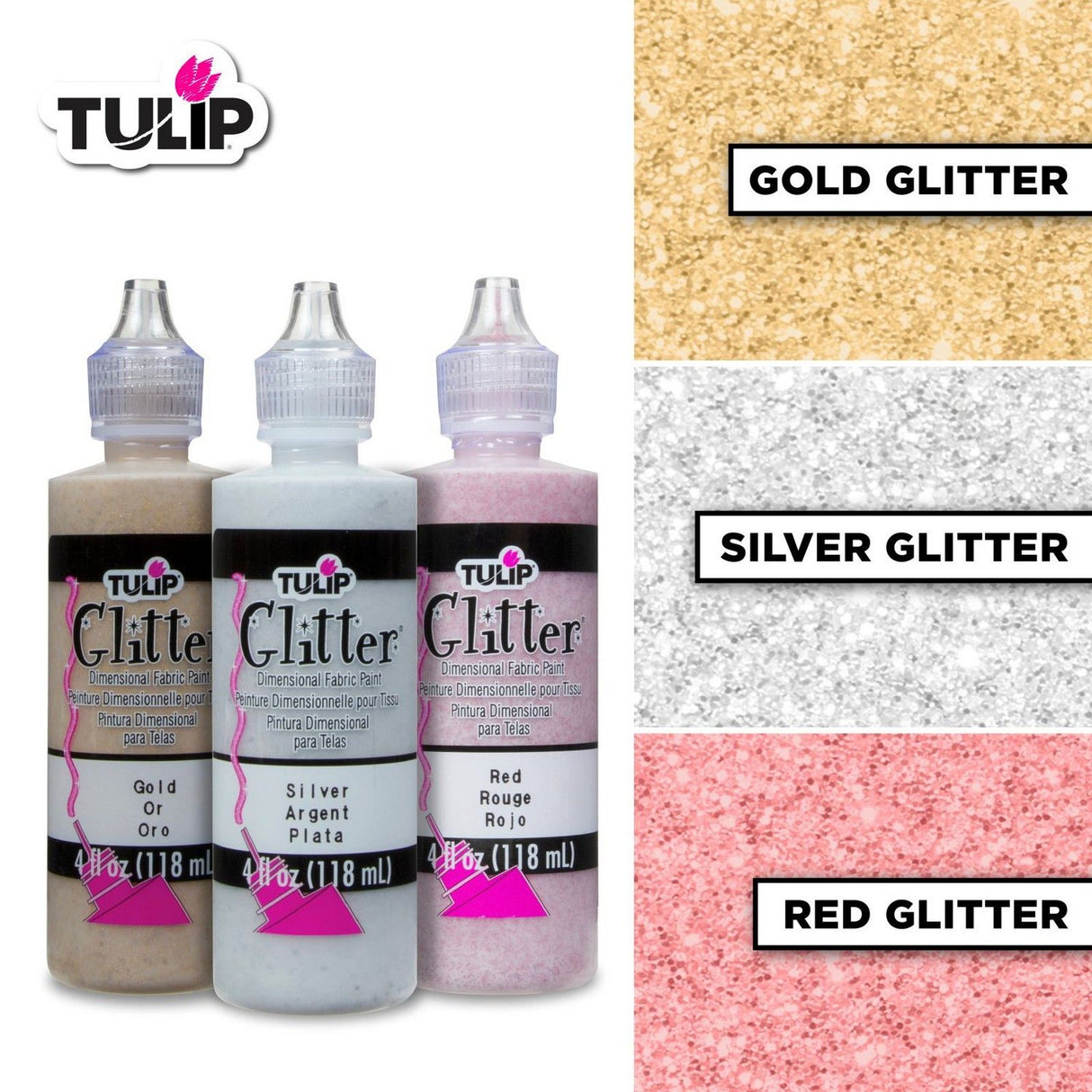 Tulipan • dimensionelt malersæt multi festlig 118ml