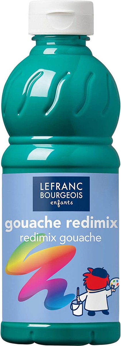 Lefranc bourgeois l b gouache maling redimix smaragdgrøn 500ml
