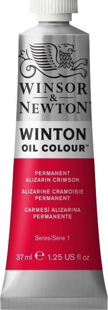 Winsor newton winton oliefarve 37ml - permanent alizarin crimson 468