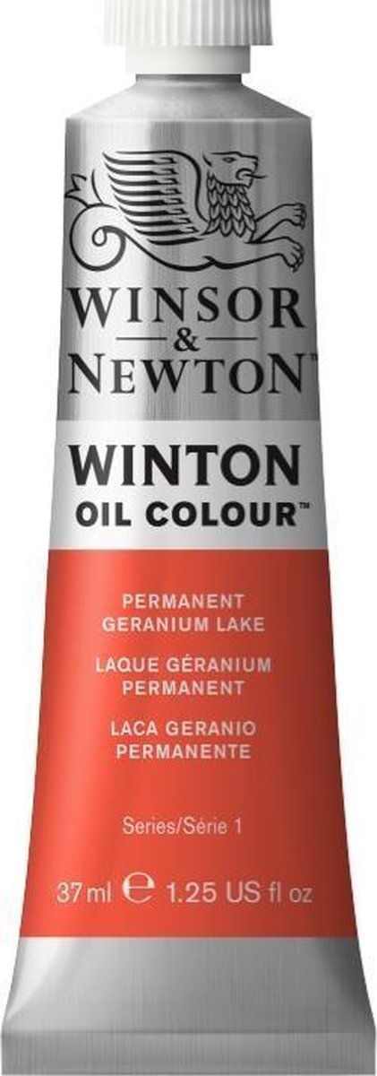 Winsor newton winton oliefarve 37ml - 480 permanent geranium lake