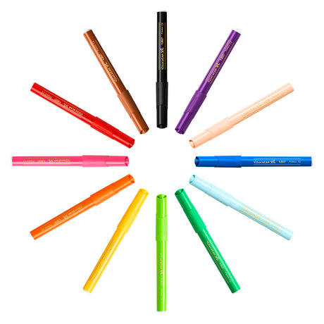 Bic https: www.cchobby.nl -visa-color-marker-line-thickness-3-mm-various-colors-12-piece-1-box