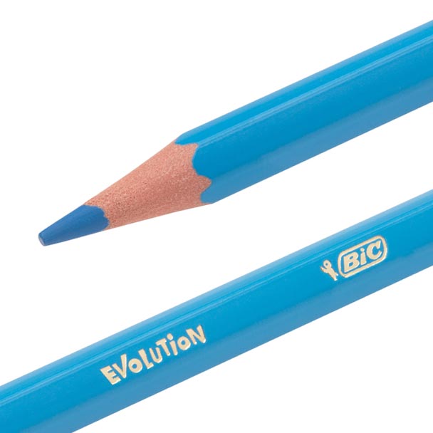 Bic farveblyanter ecolutions evolution syntetisk harpiks genanvendt assorteret 12 stk.