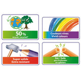 Bic farveblyanter ecolutions evolution syntetisk harpiks genanvendt assorteret 12 stk.