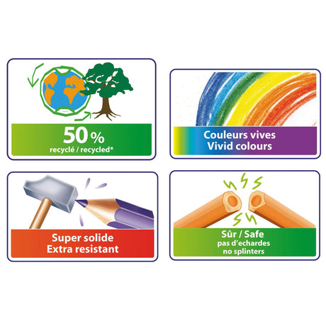 Bic Kids Ecolutions Evolution farvede blyanter, 60.