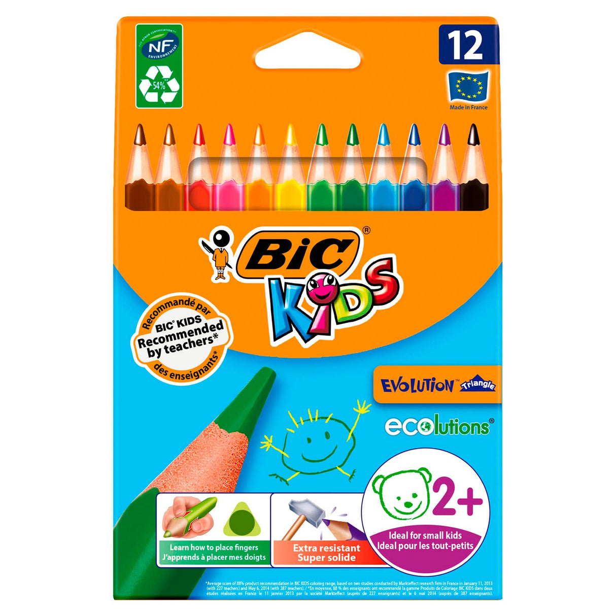 Bic https: www.cchobby.nl -evolution-coloured-pencils-l-14-cm-refill-5-mm-various-colours-12-piece-1-box