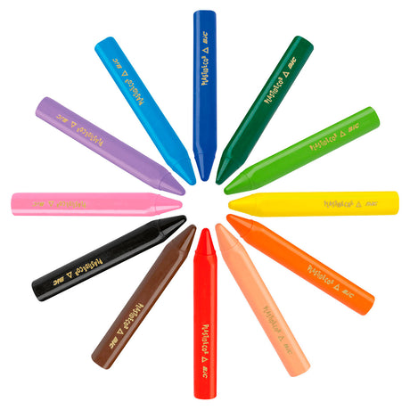 Bic Kids Plastidecor Triangle Color Chalk, 12 ..