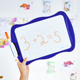 Bic dobbeltsidet whiteboard med viskelæder og tusch - pædagogisk legetøj.