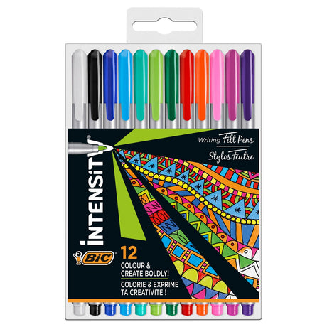 Bic Intensity Fineliners Pastel, 12 ..
