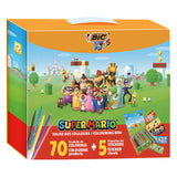 Bic kids super mario farvetaske, 70 stk.