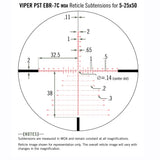 Vortex Viper PST Gen II 5-25x50 FFP riffelsigte, EBR-7C MOA