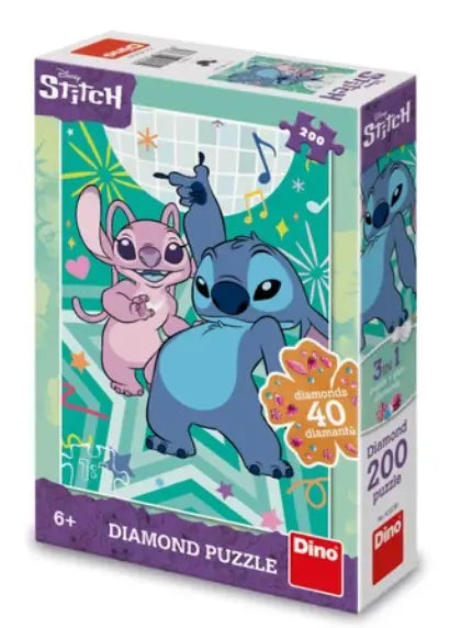 Dinotoys dino puslespil fra stitch fra Disney - 200 brikker