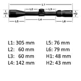 Vortex diamondback 4-12x40 kikkertsigte, dødt hold bdc sigtemiddel (moa)