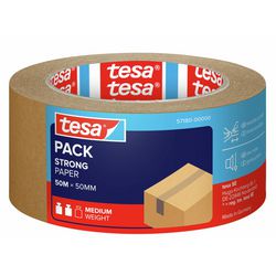 Ecotape tesapack papir 50mx50mm brun rivefast