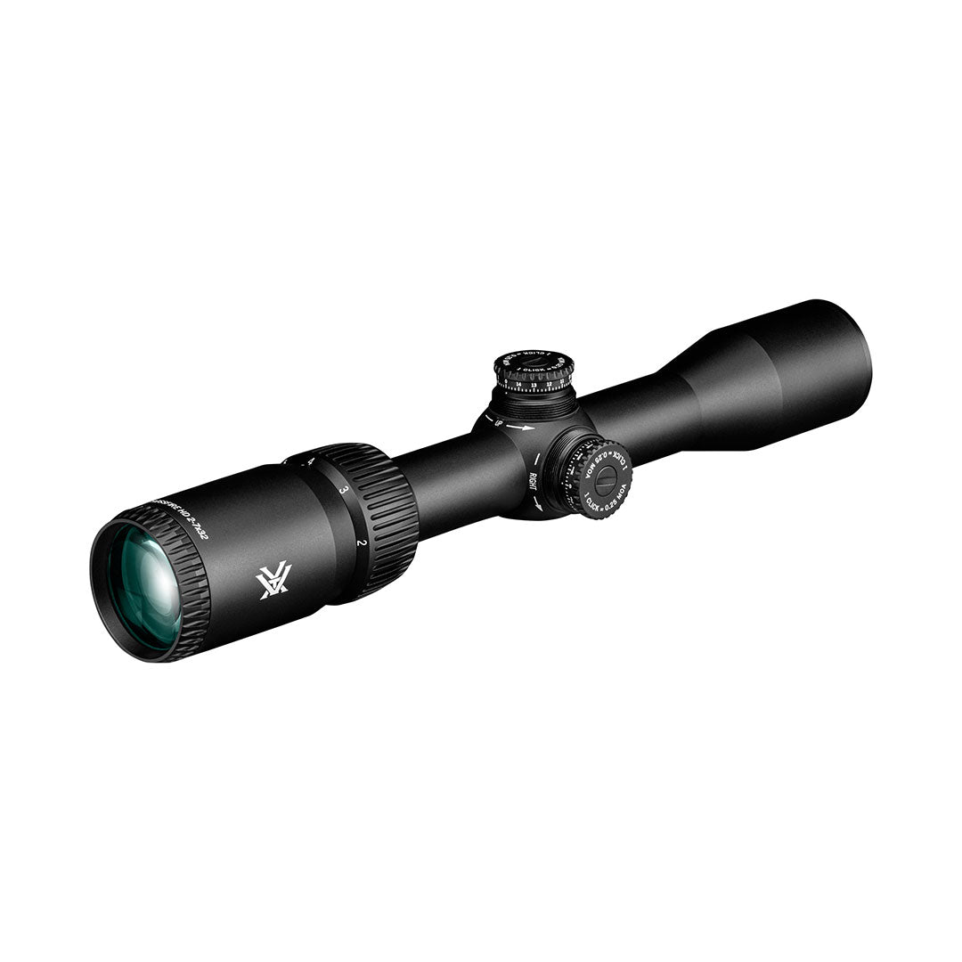 Vortex crossfire hd 2-7x32 kikkertsigte rimfire, v-plex sigtemiddel (moa)