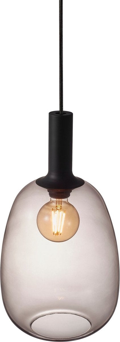Nordlux alton 23-hængende lampe-e27-røgglas sort