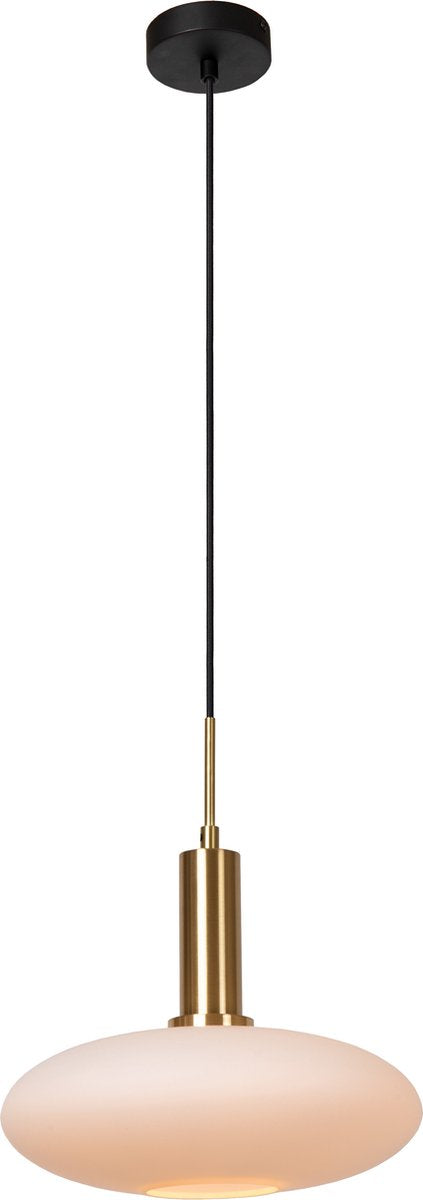 Lucide singala - hængelampe - ø 30 cm - 1xe27 - mat guld messing