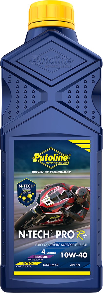 Putoline motorolie n-tech pro r+ 10w-40 1 liter | 4-takts motorcykelolie