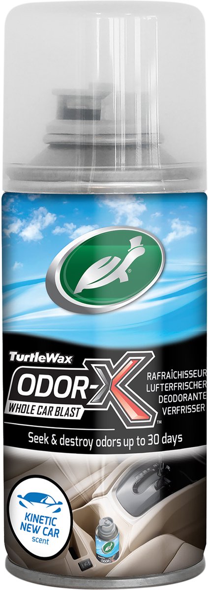 Turtle wax power out lugt-x hel bil blast - fjerner dårlig lugt - ødelægger lugt i stedet for at maskere - vidunderlig frisk ny bil duft - op til 30 dage - 100ml