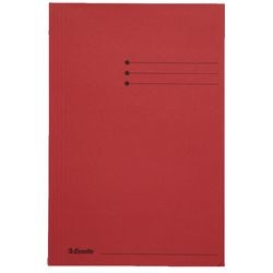 Esselte mappen 3 flappen folio 235x350mm rood