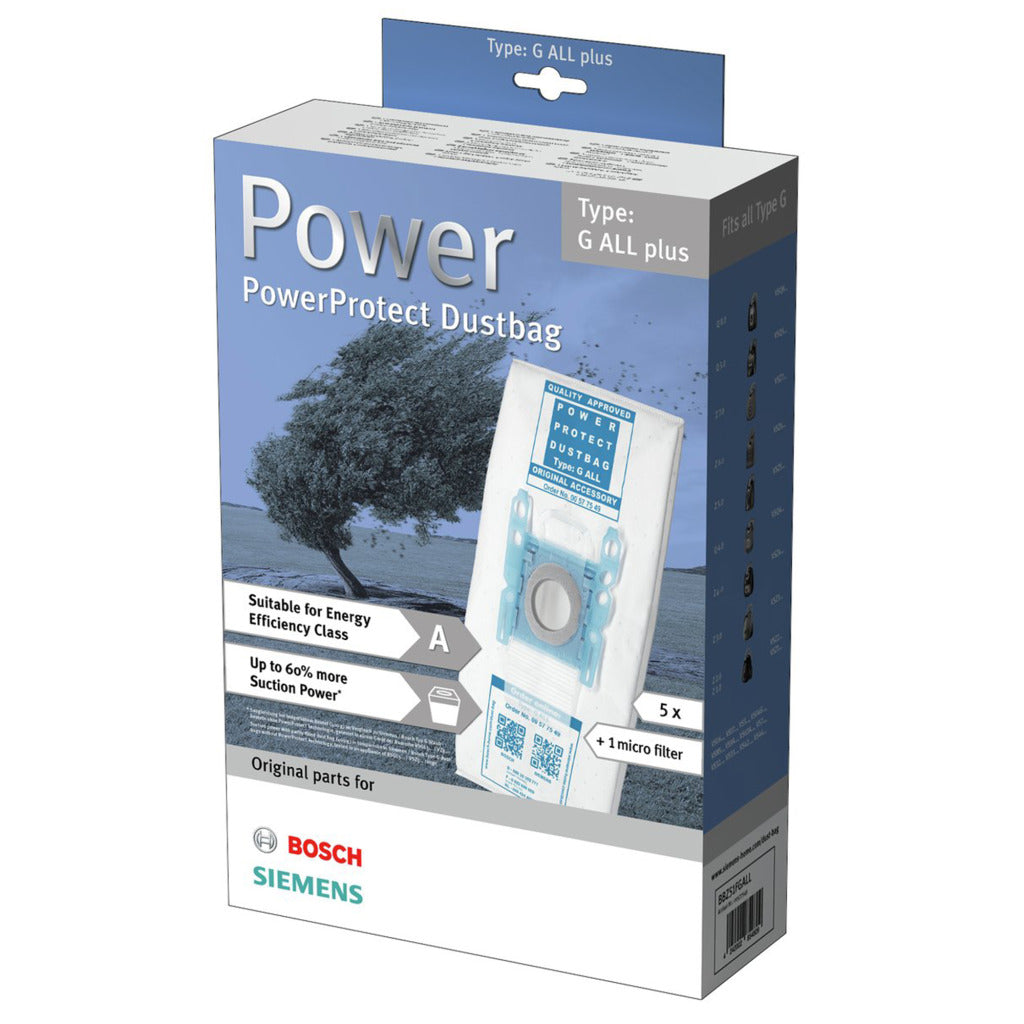 Bosch Siemens SIEMENS BBZ51FGALL Støvsugerpose Type G PowerProtect støvpose
