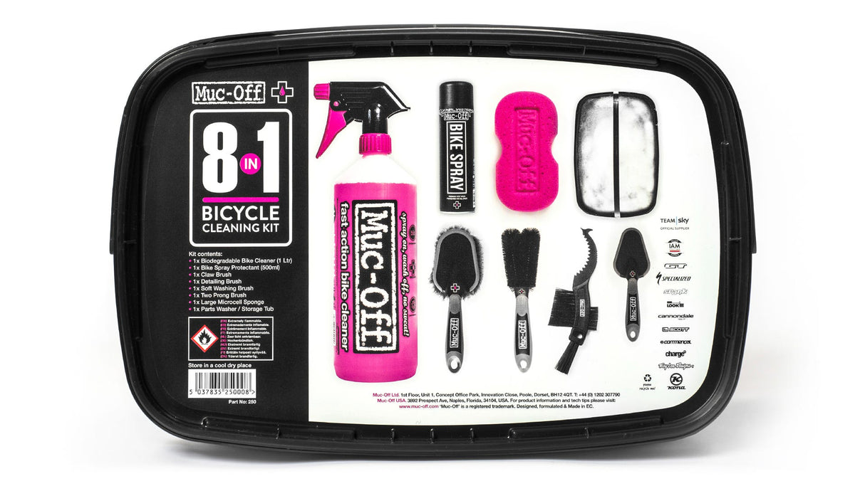 Muc-off 8-i-en cykelrensesæt