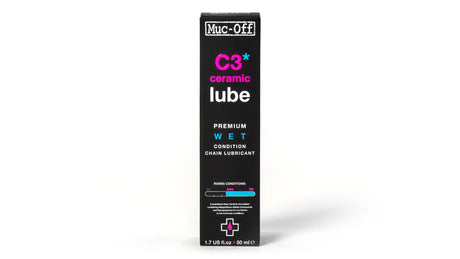 Muc-off muc off c3 keramisk våd glidecreme 50 ml flaskekædesmøremiddel til våde forhold