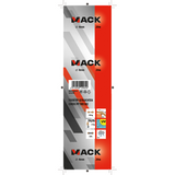 Mack 1014995 - pp flettet hvid blå streng 4mm 20m | 5 stk